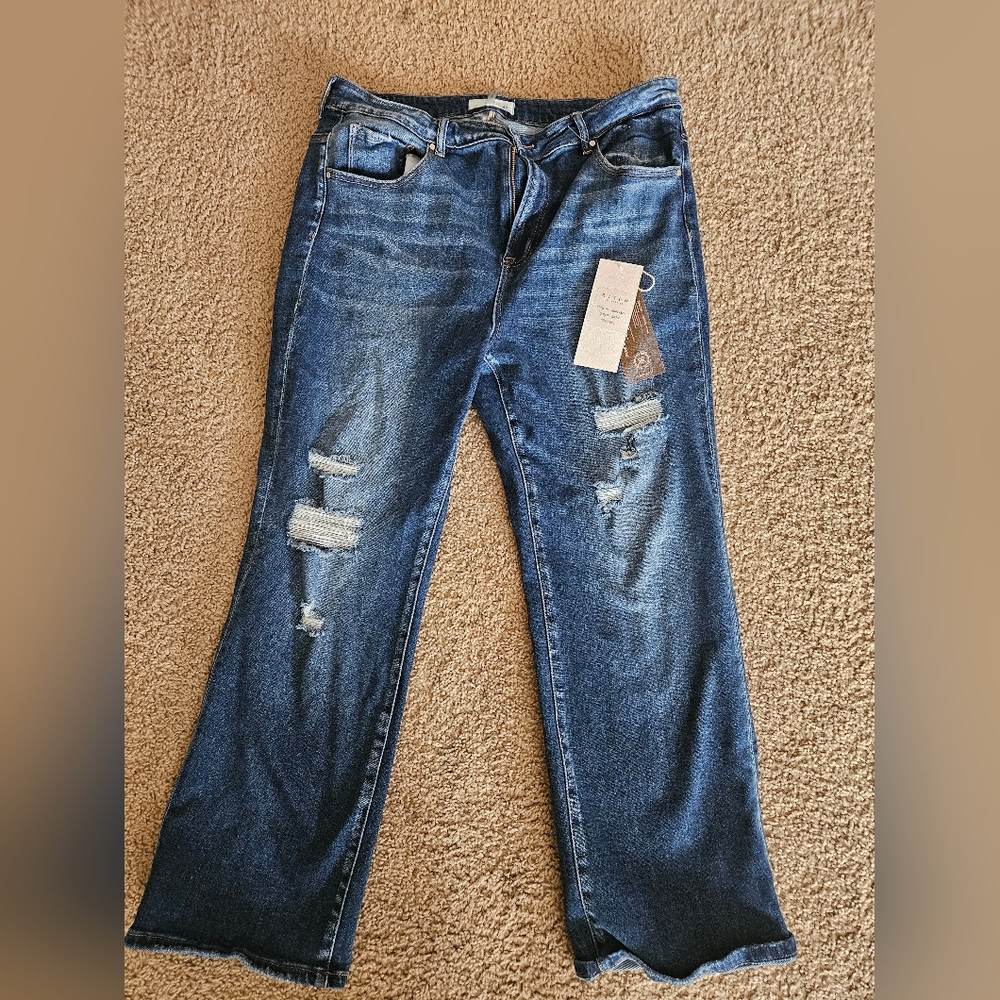 Distressed Blue Women's Jeans